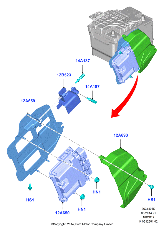 Модули и датчики двигателя, 1.6 SOHC Diesel