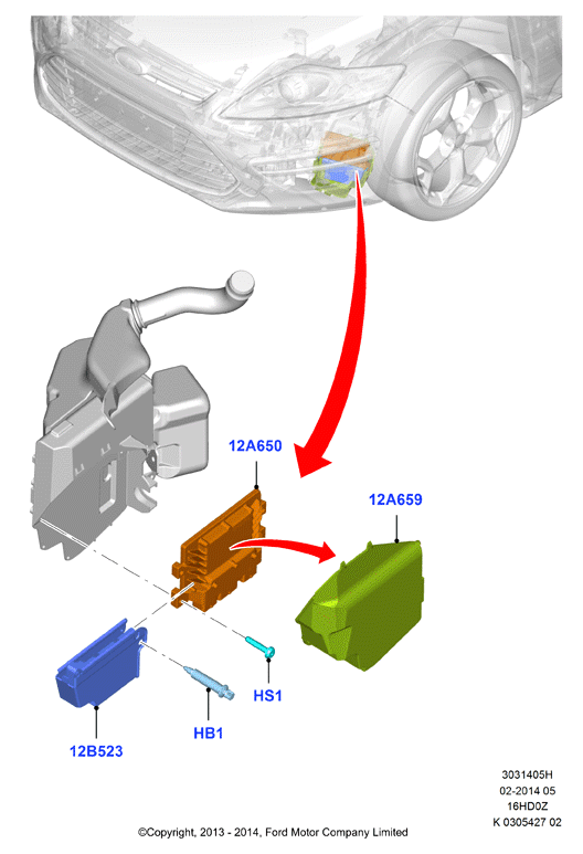 Модули и датчики двигателя, 1.6 Sigma GTDI