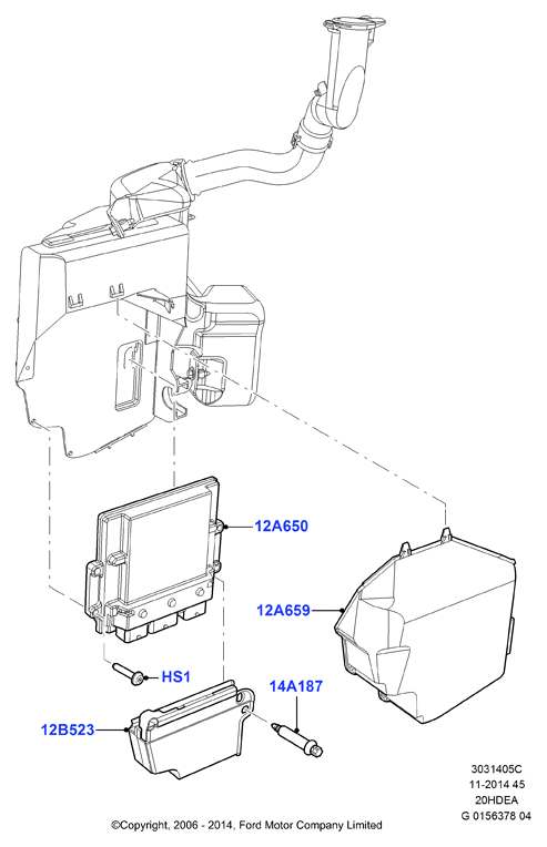 Модули и датчики двигателя, 2.0L Duratec 16V