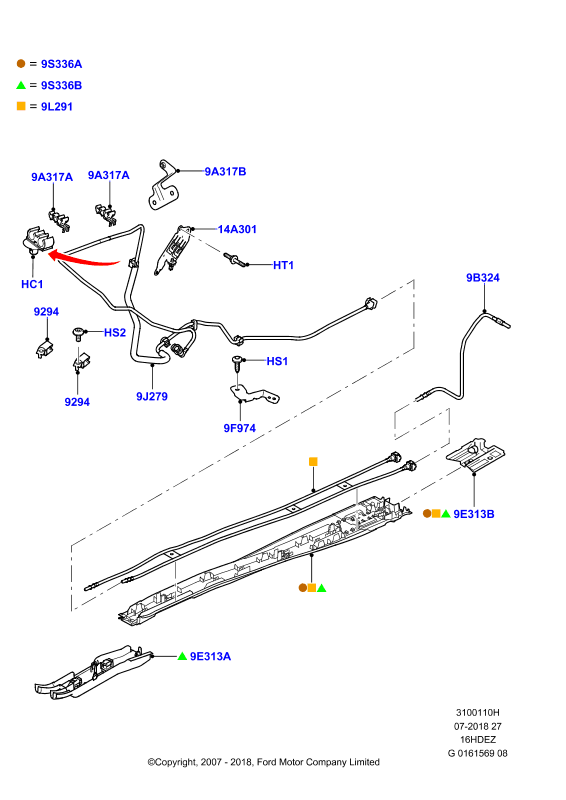 Топливные магистрали, Zetec 1.6 DOHC EFI