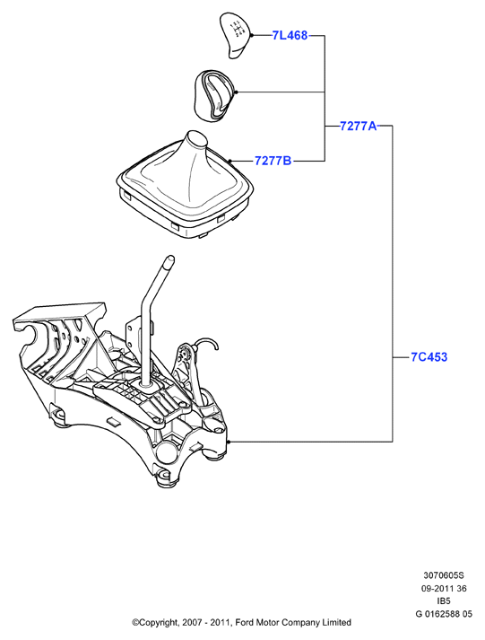 Рычаг переключ.передач МКПП, 5 Speed Manual Transaxle