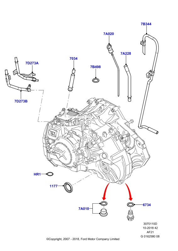 Внешние эл-ты коробки передач, Aisin F21 6 Spd Auto Trans