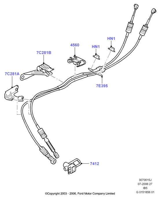 Тросы перекл. передач - МКПП, 5 Speed Manual Transaxle