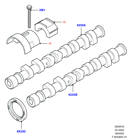 Распределительный Вал, 18L 16V DOHC EFI Zetec E