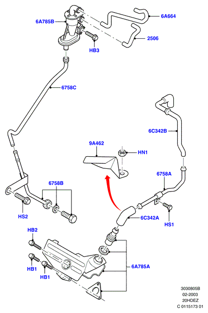 Сист.пониж.токс.выхл.-картер, 20L 16V DOHC EFI Zetec E