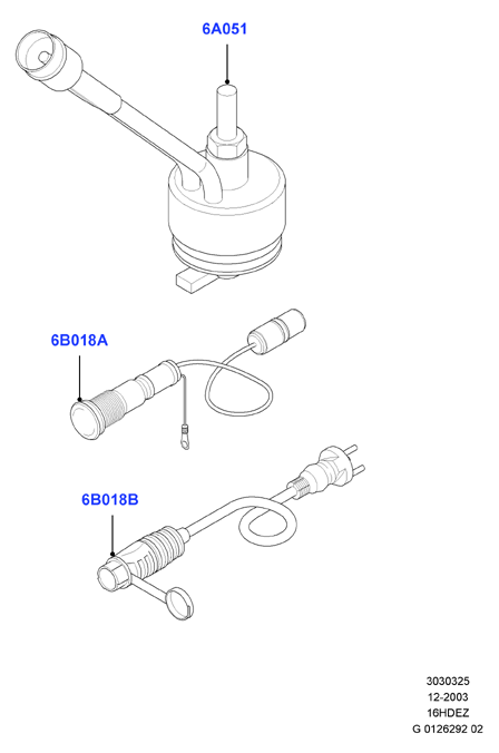 Подогреватель двигателя, Zetec 1.6 DOHC EFI