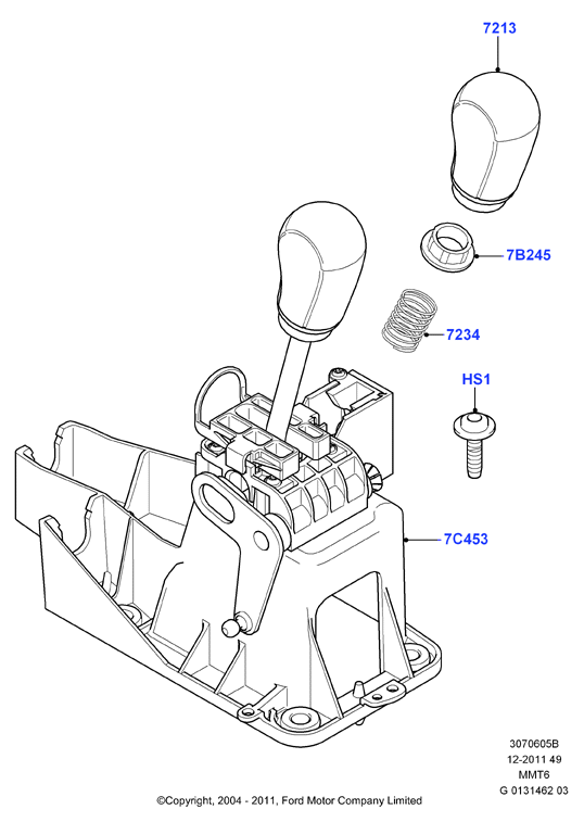 Рычаг переключ.передач МКПП, 6 Speed Manual Transmission