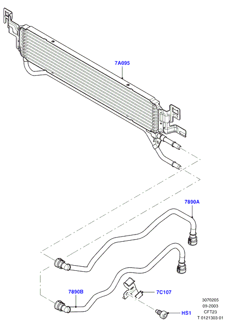 Системы охлаждения коробки передач, CVT Auto Transaxle ZF