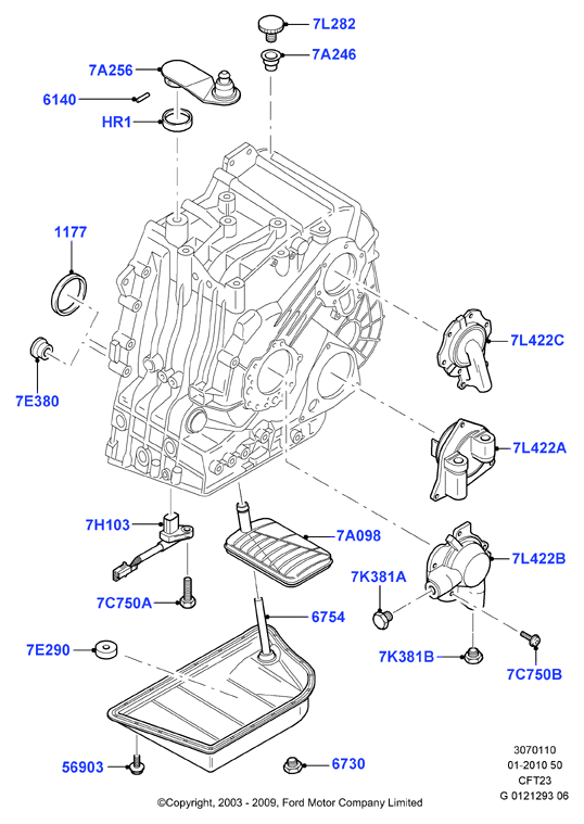 Внешние эл-ты коробки передач, CVT Auto Transaxle ZF