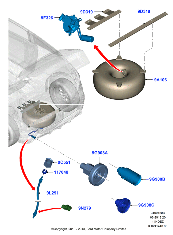 Альтернативн.топл.сист., Zetec 1.4 DOHC EFI