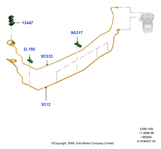 Топливные магистрали, Duratorq 1.4 TDCi