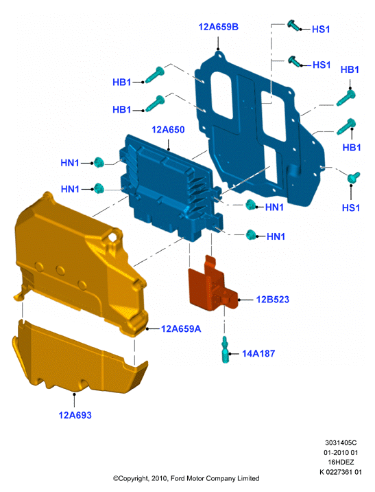 Модули и датчики двигателя, Zetec 1.6 DOHC EFI