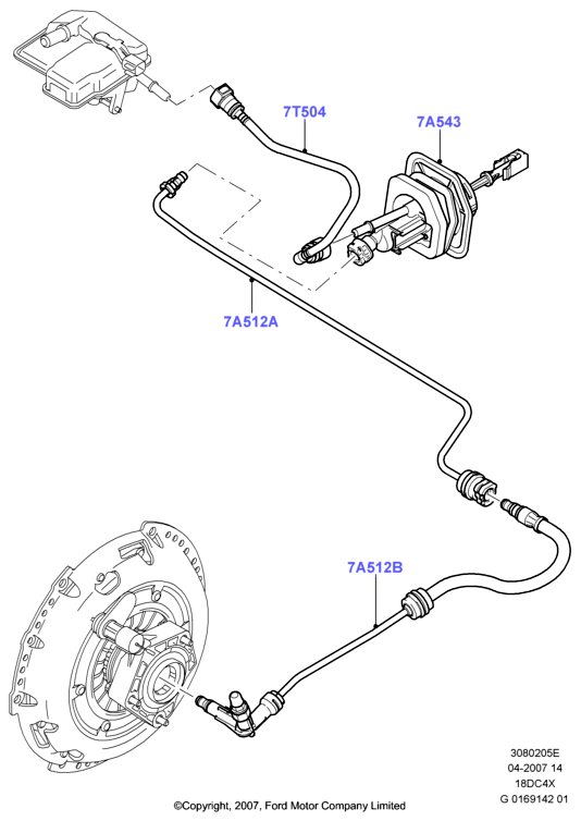 Главный и рабочий цилиндры сцеплен., Lynx 1.8 Diesel