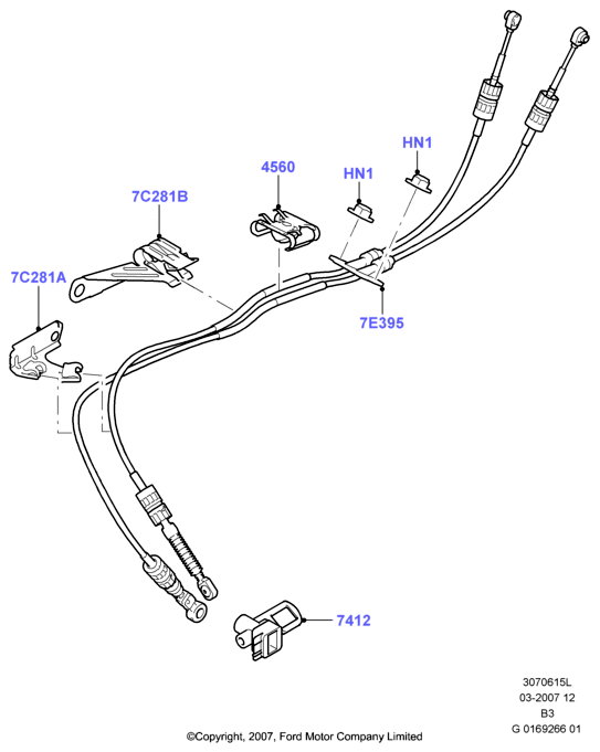 Тросы перекл. передач - МКПП, 5 Speed Manual Transaxle