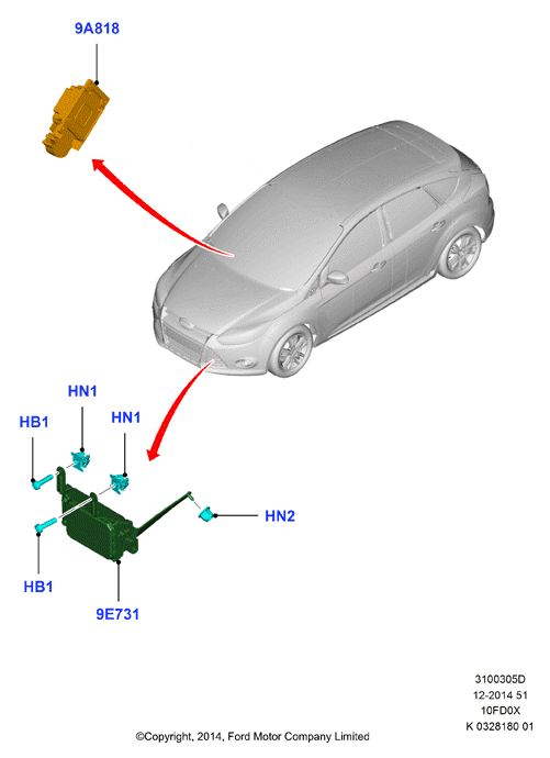 Круиз-контроль, 1.0L 3 CYL Fox             (10FD0X)
