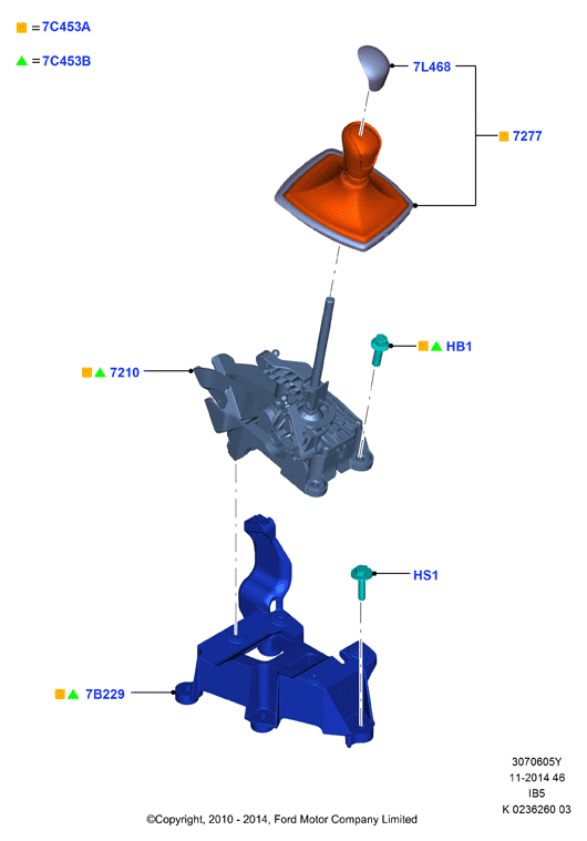 Рычаг переключ.передач МКПП, 5 Speed Manual Transaxle