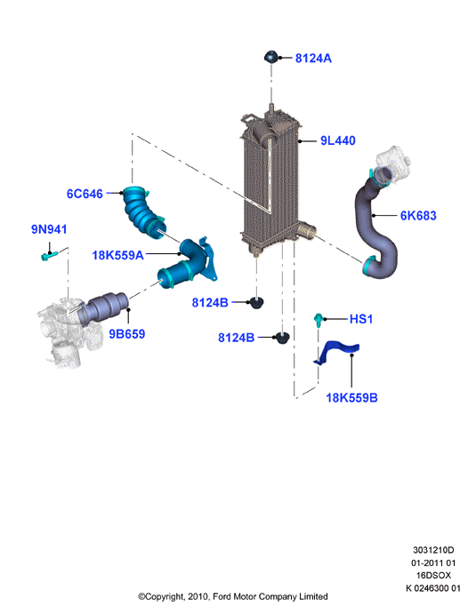 Пром.теплообм/воздуховоды и шланги, 1.6 SOHC Diesel
