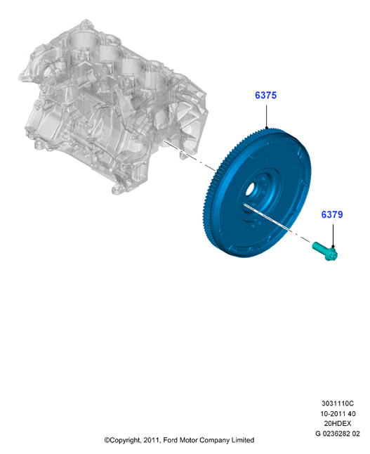 Маховик, 2.0L 16V DOHC EFI