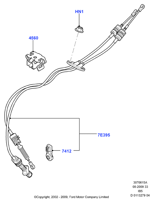 Тросы перекл. передач - МКПП, 5 Speed Manual Transaxle
