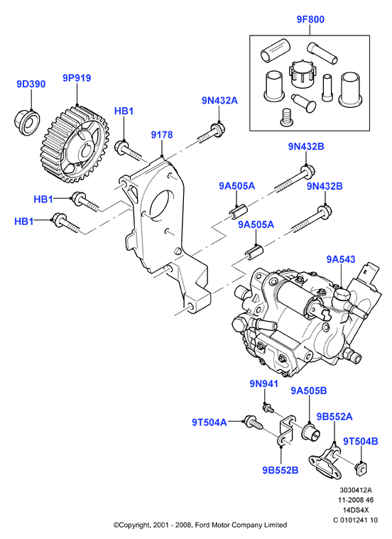 Топл.насос выс.давл.-дизель, Duratorq 1.4 TDCi