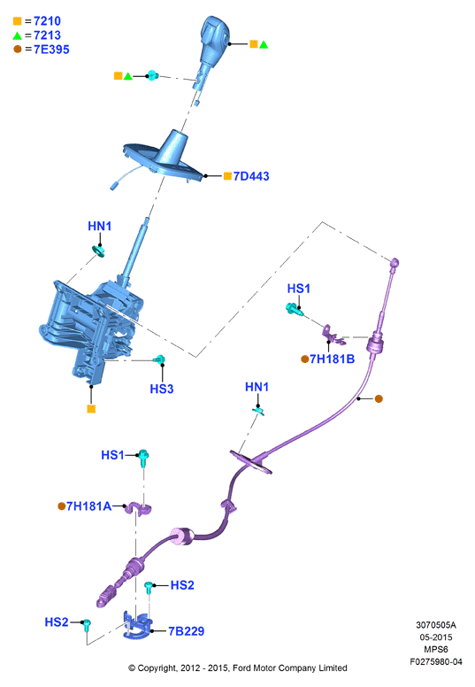 Перекл.пер.-Автомат.кор.пер., 6 Speed Trans Powershift