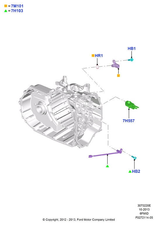 Модули и датчики коробки передач, 6F 6 Speed Mid Range Auto