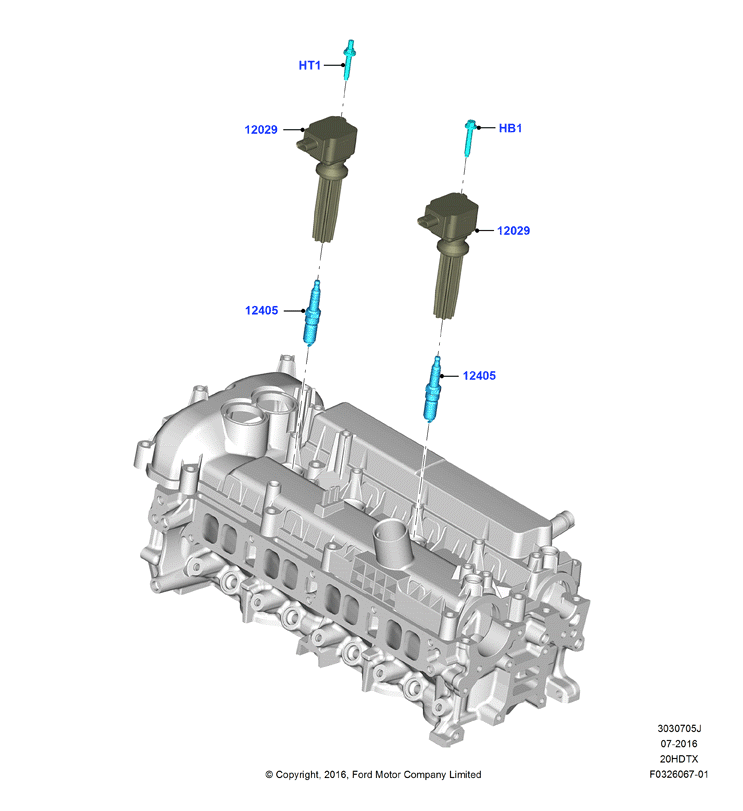 Катушка заж.и провода/свечи заж., 2.0 DOHC 16В с турбокомпрессором