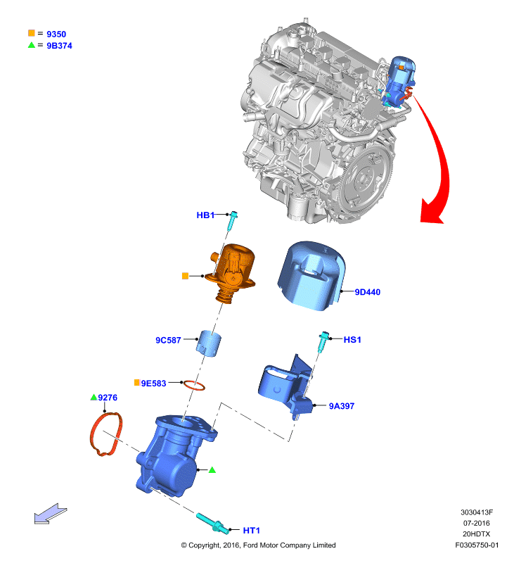 ТНВД, установл. на двигат., 2.0 DOHC 16В с турбокомпрессором