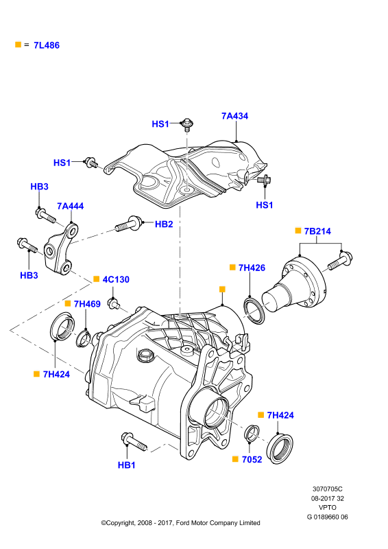 Картер раздаточной коробки, Transfer Case