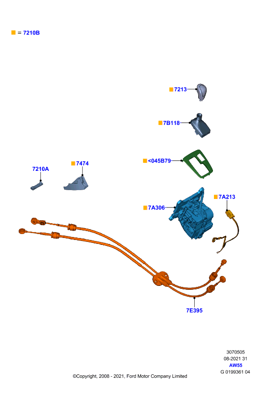 Перекл.пер.-Автомат.кор.пер., 5 Speed Auto AWD Transmission