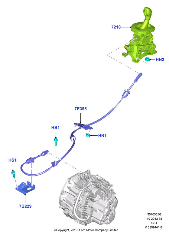 Перекл.пер.-Автомат.кор.пер., 6 Speed Auto GFT PS195