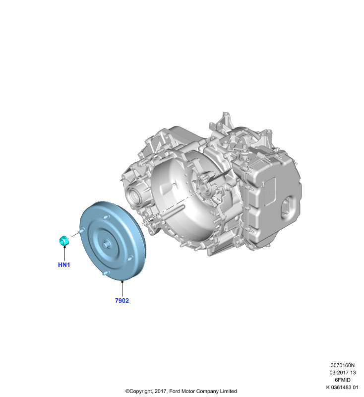 Гидротрансформатор, 6F 6 Speed Mid Range Auto