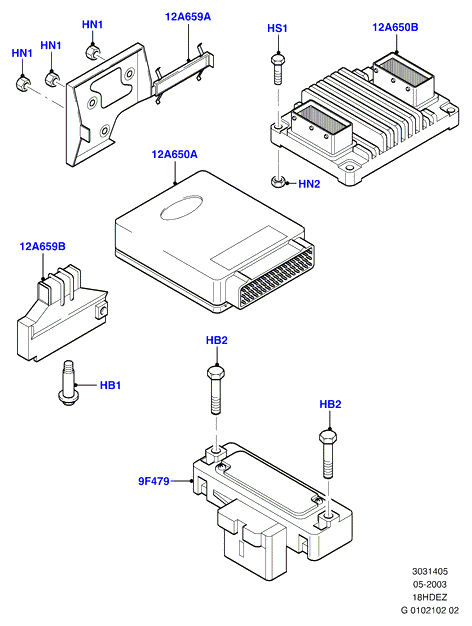 Модули и датчики двигателя, Zetec-E 1.8