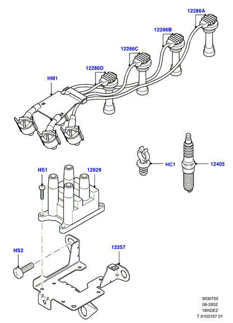 Катушка заж.и провода/свечи заж., Zetec-E 1.8