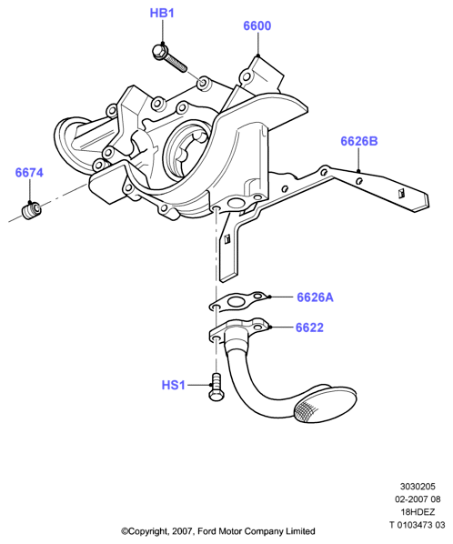 Масляный насос, Zetec-E 1.8