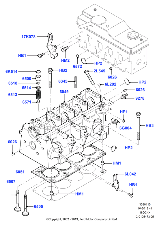 Головка цилиндров, Lynx Diesel 1.8