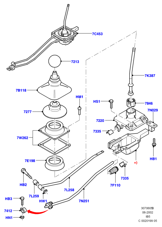 Рычаг переключ.передач МКПП, 5 Speed Manual Transaxle