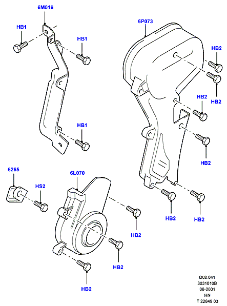 Крышки газораспредели. механизма, Zetec 1.7 DOHC EFI
