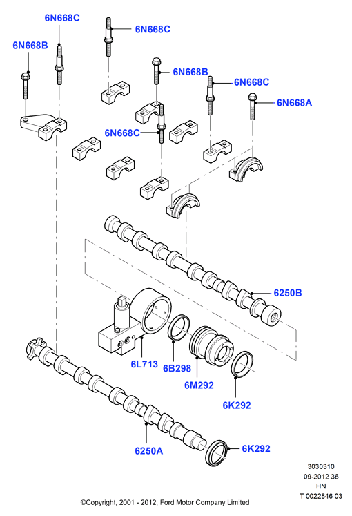Распределительный Вал, Zetec 1.7 DOHC EFI