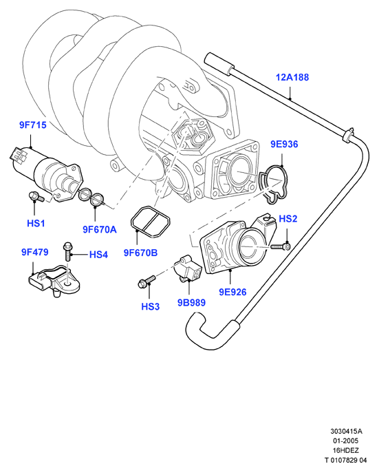 Корпус дроссельной заслонки, Zetec 1.6 DOHC EFI