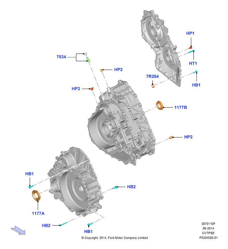 Внешние эл-ты коробки передач, CVT Auto Trans Powersplit
