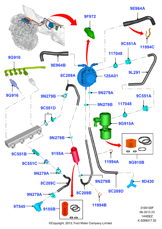 Альтернативн.топл.сист., Zetec 1.4 DOHC EFI