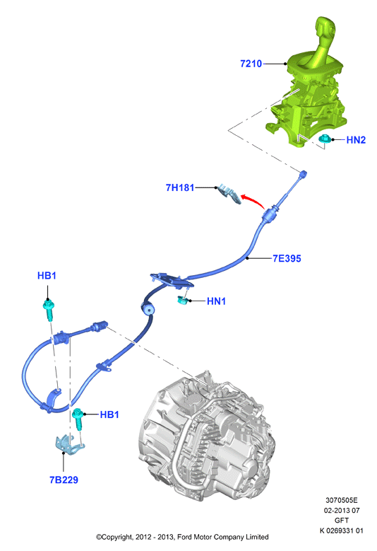 Перекл.пер.-Автомат.кор.пер., 6 Speed Auto GFT PS195