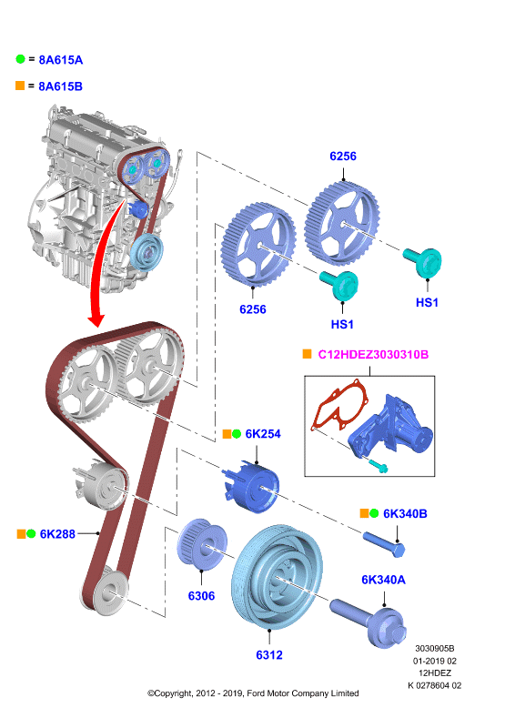 Газораспределительный механизм, Zetec-S 1.25 DOHC EFI