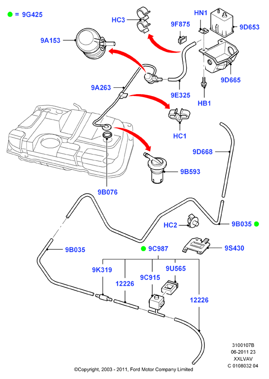 Система улавливания паров топлива, HCS Engine