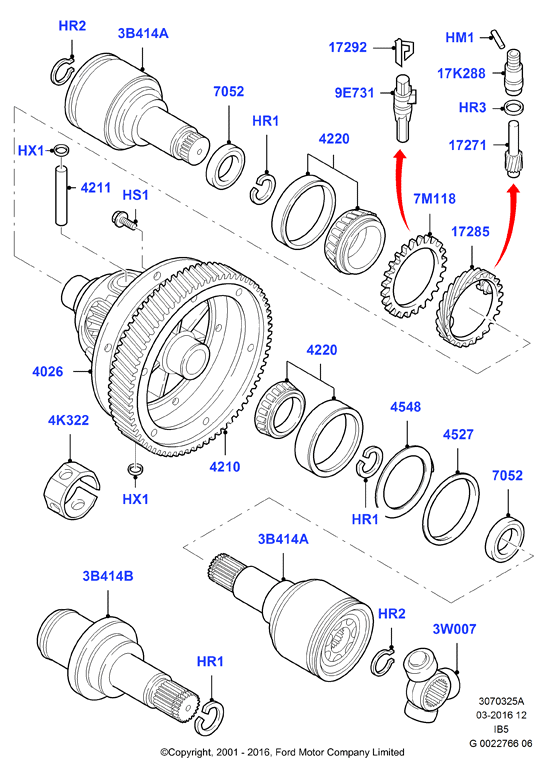 Эл-ты дифф.МКП в блоке с вед.мостом, 5 Speed Manual Transaxle