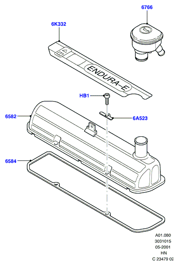 Крышка головки цилиндров, HCS Engine