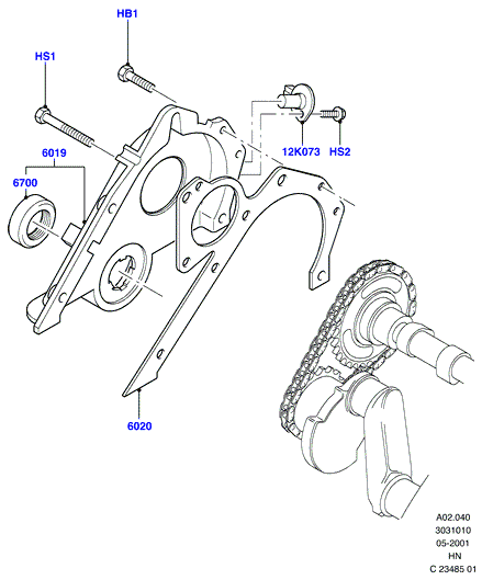 Крышки газораспредели. механизма, HCS Engine