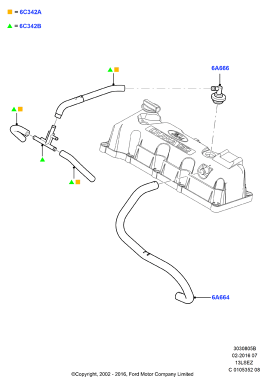Сист.пониж.токс.выхл.-картер, Zetec Rocam 1.3 SOHC