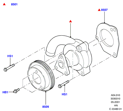 Насос охлаждающей жидкости, HCS Engine